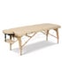 Table de soins pliante Nomad One : deux sections, id&eacute;ale pour les massages et la physioth&eacute;rapie professionnels (deux mod&egrave;les disponibles) - Mod&egrave;le: Socle en bois (couleur beige) - R&eacute;f&eacute;rence: WKS037.A16
